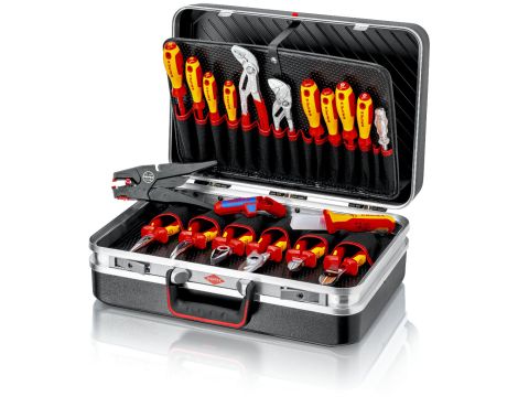 Knipex - Walizka narzędziowa 'Vision24' dla elektryków, 20 części  - 00 21 20