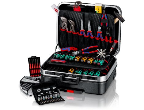 Knipex - Walizka narzędziowa "BIG Basic Move"Mechanic, Zestaw 90-częściowy  - 00 21 06 M