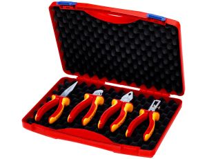 Knipex - Walizka narzędziowa RED Electro Set 1 dla elektryków, Zestaw 4-częściowy  - 00 20 15