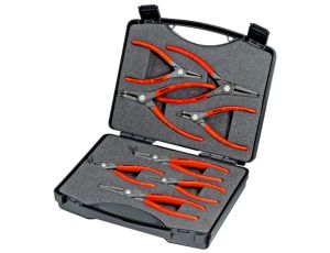 Knipex - Walizka narzędziowa SRZ, Szczypce do pierścieni osadczych 8 części - 00 21 25