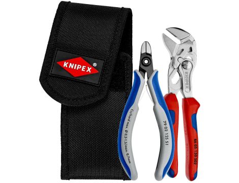 Knipex - Zestaw do rozpinania opasek zaciskowych, 1 x 86 05 150 S02, 1 x 79 02 125 S1  - 00 19 72 V01