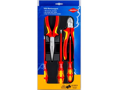 Knipex - Zestaw narzędzi VDE, 5-częściowy  - 00 20 13