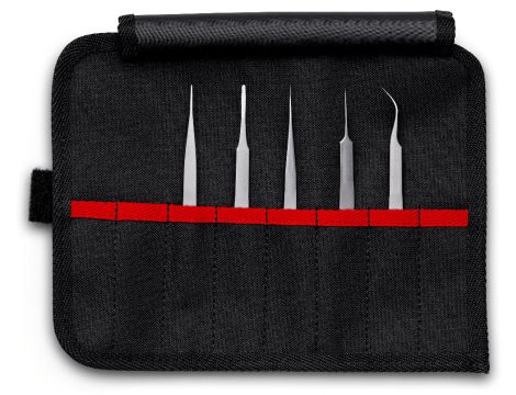 Knipex - Zestaw pincet do prac precyzyjnych, 5-częściowy  - 92 00 02