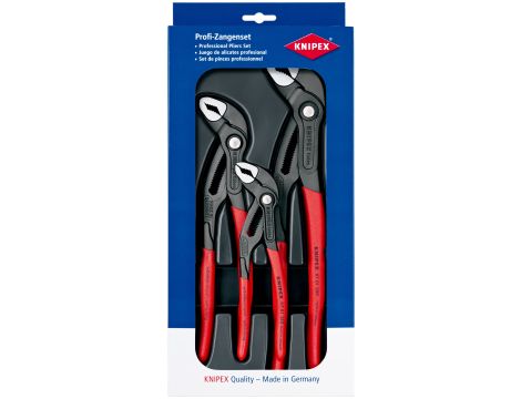 Knipex - Zestaw szczypiec KNIPEX Cobra®, 1 x 87 01 180, 1 x 87 01 250, 1 x 87 01 300  - 00 20 09 V02