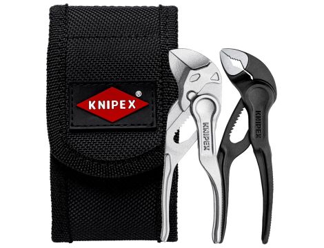 Knipex - Zestaw szczypiec miniaturowych XS w etui do zawieszenia na pasku, 1 x 87 00 100, 1 x 86 04 100  - 00 20 72 V04 XS