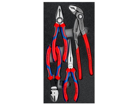 Knipex - Zestaw szczypiec, We wkładce piankowej Zestaw 4-częściowy - 00 20 01 V15