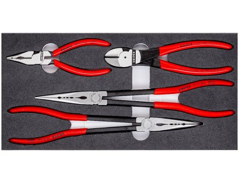 Knipex - Zestaw szczypiec, We wkładce piankowej Zestaw 4-częściowy - 00 20 01 V16