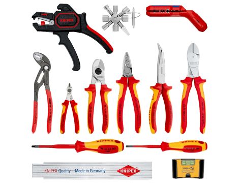 Knipex - Zestaw uniwersalny dla elektryków 214-częściowy - 00 20 90 V02