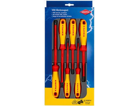 Knipex - Zestaw wkrętaków, 6-częściowy  - 00 20 12 V01