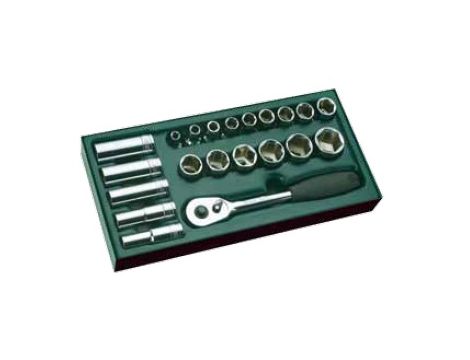 Sata - ZESTAW 21 KLUCZY NASADOWYCH 1/2" CALOWYCH - GL09924_XX