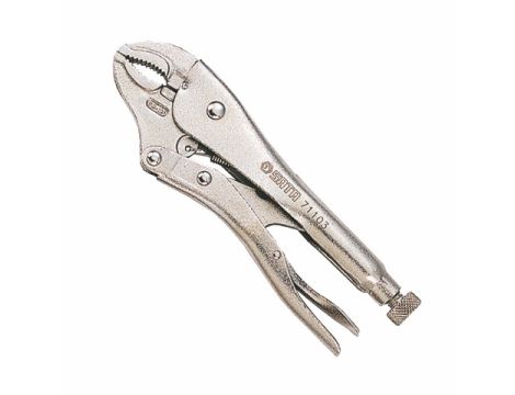 Sata - SZCZYPCE ZACISKOWE SAMOBLOKUJĄCE Z SZCZĘKAMI ZAKRZYWIONYMI 10" - ST71103ST