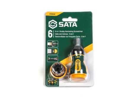 Sata - WKRĘTAK Z GRZECHOTKĄ  Z WYMIENNYMI KOŃCÓWKAMI 6w1 - ST09348
