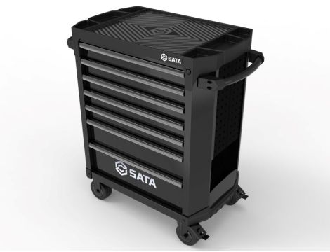 Sata - WÓZEK NARZĘDZIOWY 7 SZUFLAD ST95113G PRO CZARNY + 368 NARZĘDZI W PIANKACH - ST95113G-B-PRO_368