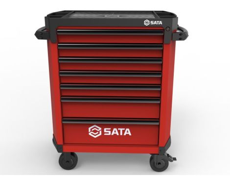 Sata - WÓZEK NARZĘDZIOWY 7 SZUFLAD ST95113G PRO CZERWONY + 368 NARZĘDZI W PIANKACH - ST95113G-R-PRO_368