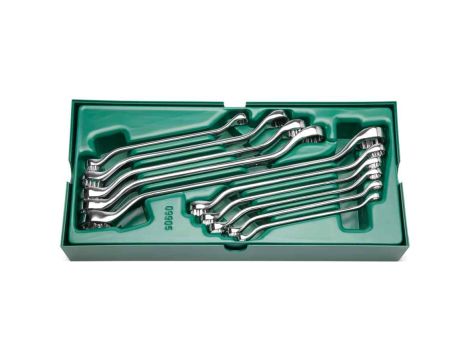 Sata - ZESTAW 10 KLUCZY OCZKOWYCH GIĘTYCH METR. - ST09905