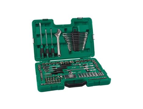 Sata - ZESTAW 124  KLUCZY NASADOWYCH 1/4" 3/8" 1/2" M/CAL - ST09014SJ