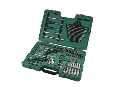 Sata - ZESTAW 128  KLUCZY NASADOWYCH 1/4" 3/8" 1/2" METR. - ST09014A