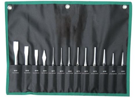 Sata - ZESTAW 13 PRZECINAKÓW (punktak,wybijak,przecinak) - ST09164SJ