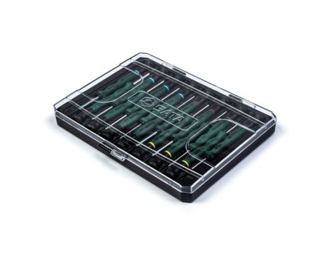 Sata - ZESTAW 15 WKRĘTAKÓW PRECYZYJNYCH PŁASKIE, PHILIPS, TORX, HEX - ST09317SJ