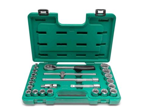 Sata - ZESTAW 24 KLUCZY NASADOWYCH 1/2" 12 KĄT - ST09060SJ