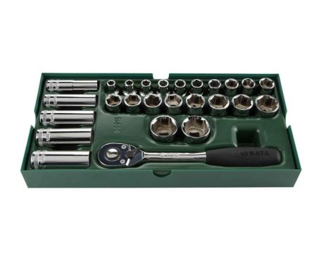 Sata - ZESTAW 26 KLUCZY NASADOWYCH 1/2" - ST09915SJ
