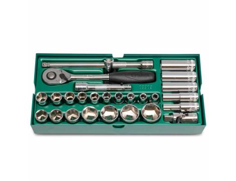 Sata - ZESTAW 27 KLUCZY NASADOWYCH 1/2" - ST09903SJ