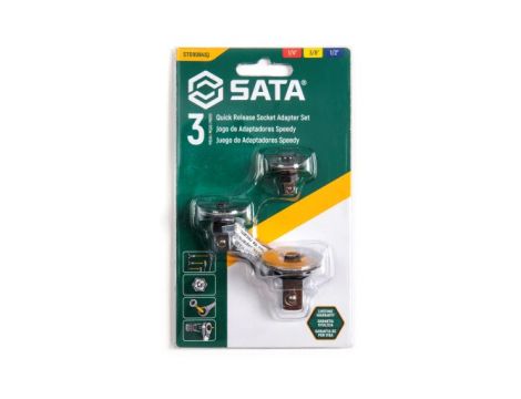 Sata - ZESTAW ADAPTERÓW 1/4", 1/2", 3/8" - ST09084SJ