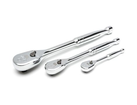 Sata - ZESTAW 3 SZT.PROFESJONALNYCH GRZECHOTEK SZYBKOMOCUJĄCYCH 1/4" ,1/2",3/8" 120 POZYCJI - ST13975