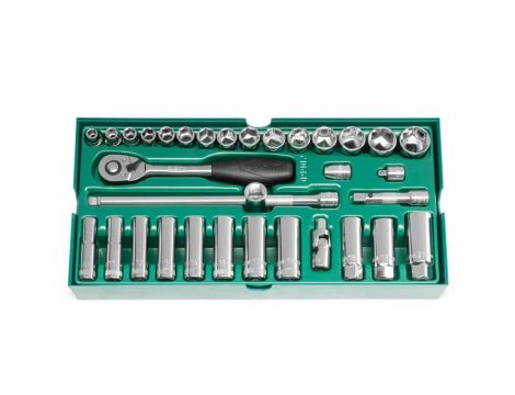 Sata - ZESTAW 33 KLUCZY NASADOWYCH 3/8" - ST09902SJ