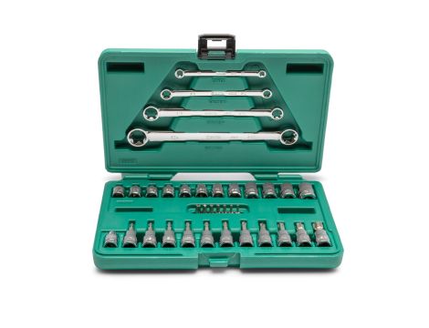 Sata - ZESTAW 35 BITÓW NA NASADKACH 1/4”, 3/8’’ I KLUCZY E-TORX - ST09010SJ