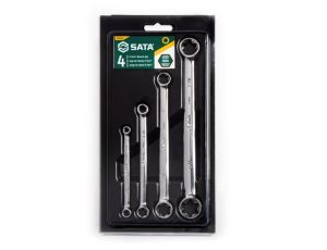 Sata - ZESTAW 4 KLUCZY OCZKOWYCH E-TORX DWUSTRONNYCH - ST09012SJ