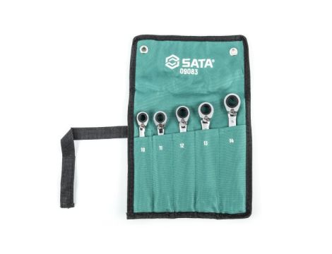 Sata - ZESTAW 5 KLUCZY PŁASKO-OCZKOWYCH Z SZYBKĄ ZM.KIER.Z GRZECHOTKĄ - ST09083SJ