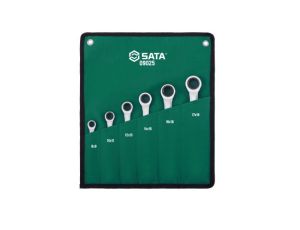 Sata - ZESTAW 6 KLUCZY OCZKOWYCH DWUSTRONNYCH Z GRZECHOTKĄ - ST09025SJ