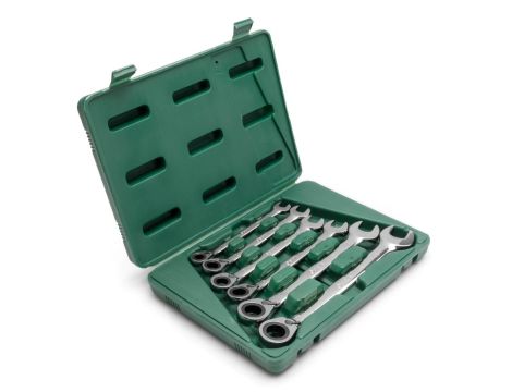 Sata - ZESTAW 6 KLUCZY PŁASKO-OCZKOWYCH Z SZYBKĄ ZM.KIER.Z GRZECHOTKĄ - ST09080SJ