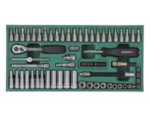 Sata - ZESTAW 66 KLUCZY NASADOWYCH 1/4