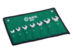 Sata - ZESTAW 7 KLUCZY PŁASKO-OCZKOWYCH KRÓTKICH Z GRZECHOTKĄ - ST09034