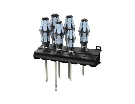 Wera - 3334/6 Zestaw wkrętaków ze stali nierdzewnej + wieszak, 6 części - 05032060001