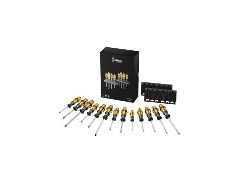 Wera - Big Pack 900 Zestaw wkrętaków Kraftform do pobijania + wieszak, 13 części - 05133285001