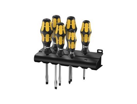 Wera - 932 S/6 Zestaw wkrętaków Kraftform do pobijania + wieszak, 6 części - 05018283001