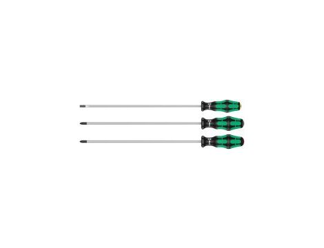 Wera - 335/350/355/3 Zestaw wkrętaków Kraftform z trzpieniem 300 mm, 3 części - 05347735002