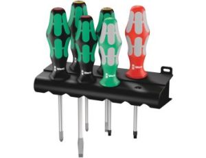 Wera - 334/368/6 Zestaw wkrętaków + wieszak, 6 części - 05347778001