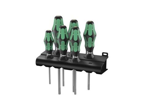 Wera - 367/6 TORX® HF Zestaw wkrętaków Kraftform z funkcją przytrzymującą + wieszak, 6 części - 05028059001