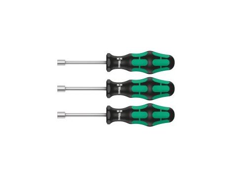 Wera - 395 HO/3 Zestaw wkrętaków nasadowych głębokich, do instalacji sanitarnych, 3 części - 05134275001