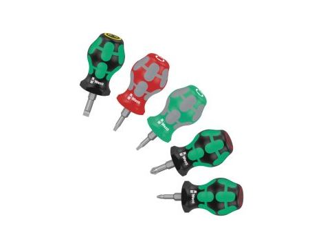 Wera - Zestaw wkrętaków Stubby Set 3, 5 części - 05008872001