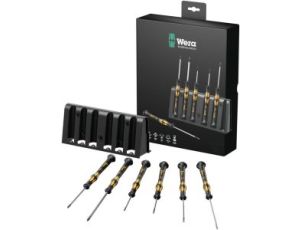 Wera - 1578 A/6 ESD Zestaw wkrętaków precyzyjnych + stojak, 6 części - 05030170001