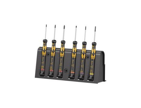 Wera - 1550/6 ESD Zestaw wkrętaków precyzyjnych + stojak, 6 części - 05030180001