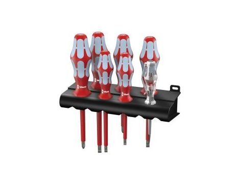 Wera - 3160 i/7 Zestaw wkrętaków ze stali nierdzewnej + wieszak, 7 części - 05022728001