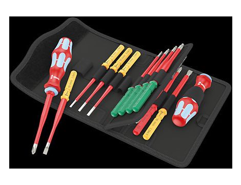Wera - Kraftform Kompakt VDE Stainless 17 extra slim 1 Tool Finder, 17 części - 05006631001