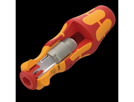 Wera - Rękojeść z uchwytem do trzpieni wymiennych Kraftform 837 i RA, z funkcją grzechotki - 05057490001