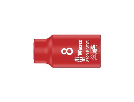 Wera - 8790 B VDE Końcówka wymienna klucza nasadowego Zyklop, izolowana, 3/8' - 05004952001